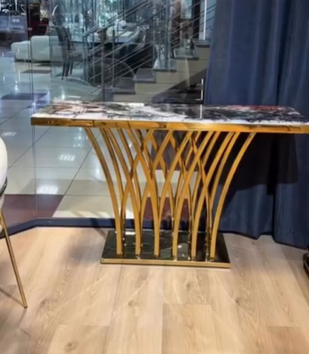 Консоль Elt- C-05 золото + мрамор, серебро + мрамор  