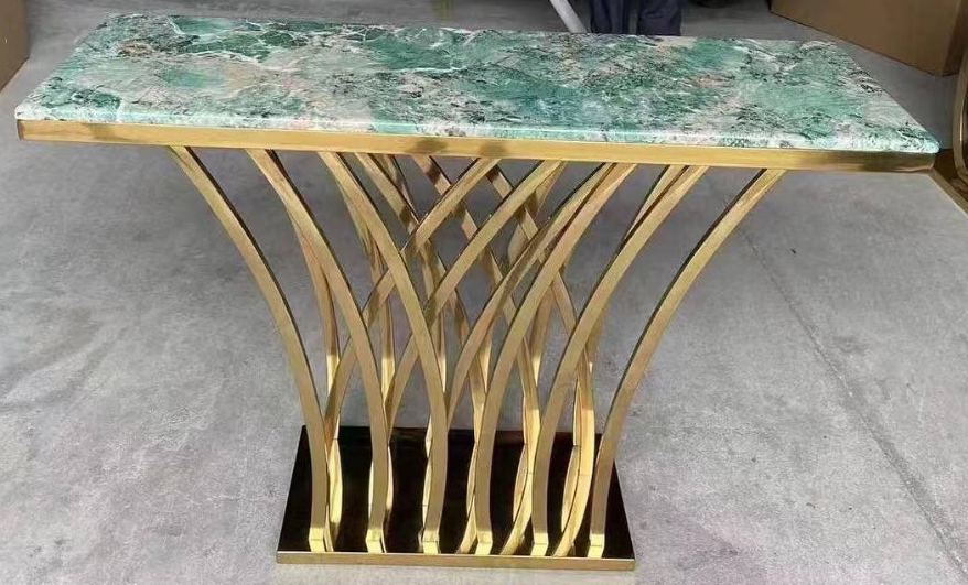 Консоль Elt- C-05 золото + мрамор, серебро + мрамор  