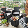Стол - бар ECO- COOL STOOL коричневый, антрацит