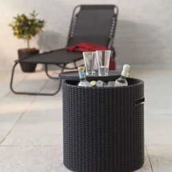 Стол - бар ECO- COOL STOOL коричневый, антрацит