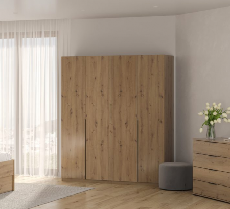 Шкаф MRK- TEDDY 179,2*210,6 м Дуб Артизан 4 двери