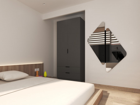 Шкаф на 2 шухляды и 2 двери ViA- Сити С-7