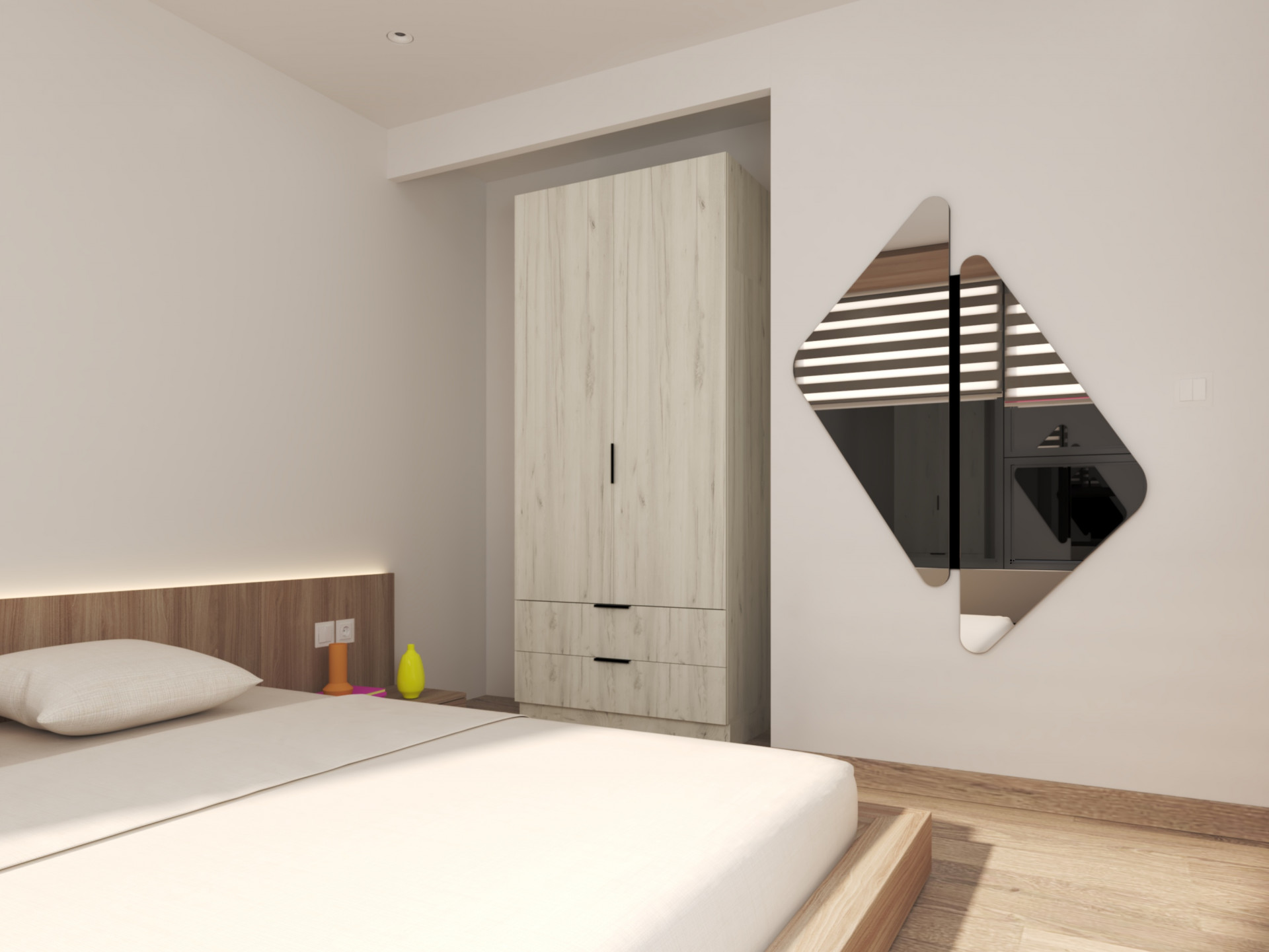 Шкаф на 2 шухляды и 2 двери ViA- Сити С-7