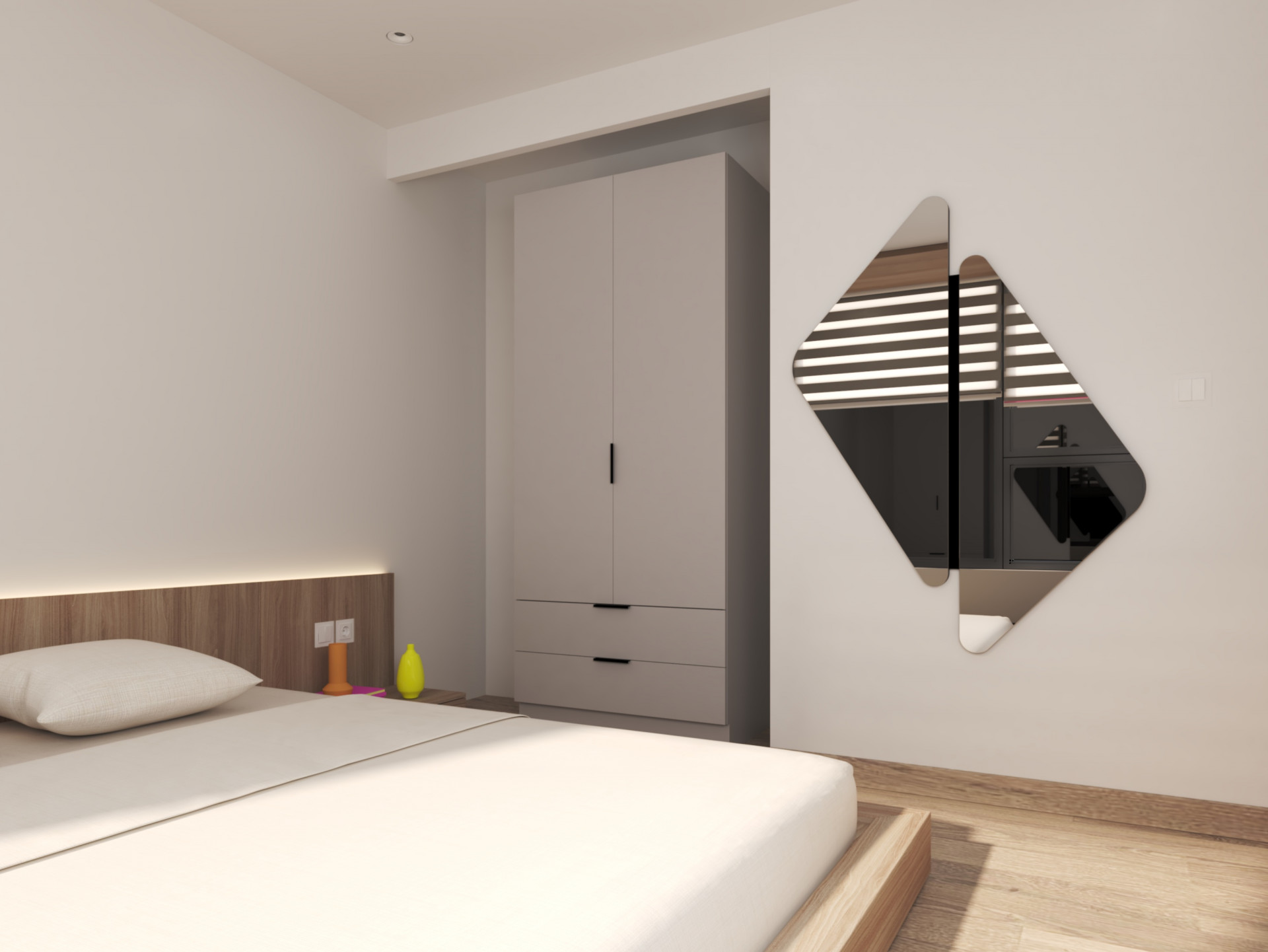 Шкаф на 2 шухляды и 2 двери ViA- Сити С-7