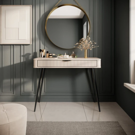 Туалетный столик Perfect Home- Ланте/Lante бежевый/черный