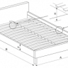 Кровать мягкая двуспальная с выдвижными ящиками PL- Halmar MODENA 180