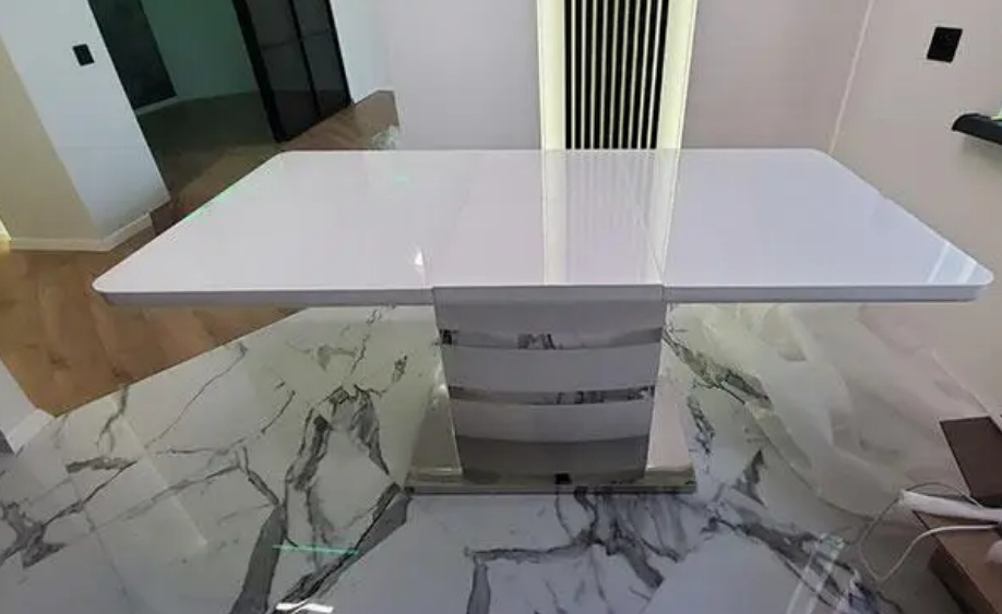 Стол обеденный модерн premium  EVRO- Montana DT115 белый 1100(+400) х 700 х 760