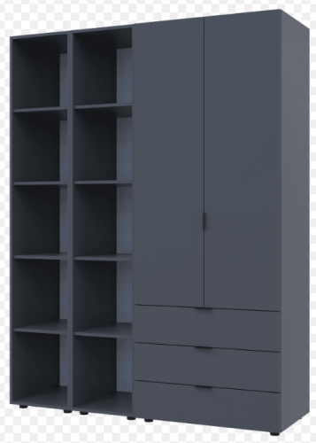Комплект с 2 этажерками DRS- Гелар (153,9x49,5x203,4 см) 2 ДСП  
