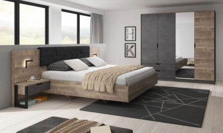Спальня Perfect Home Арден / Arden A Дуб санд гранж/матера