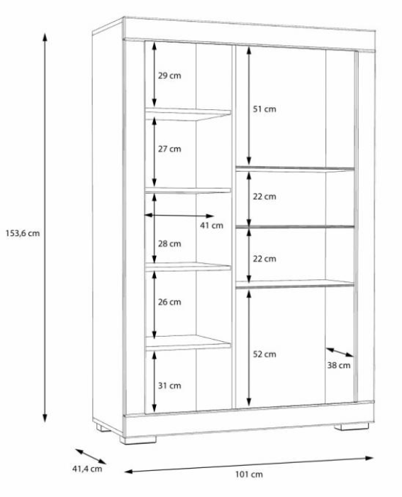 Витрина PL- Forte SNOW SNWV521