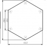 Стол детский HAT- Шестигранный (Трубы D22 в D27)