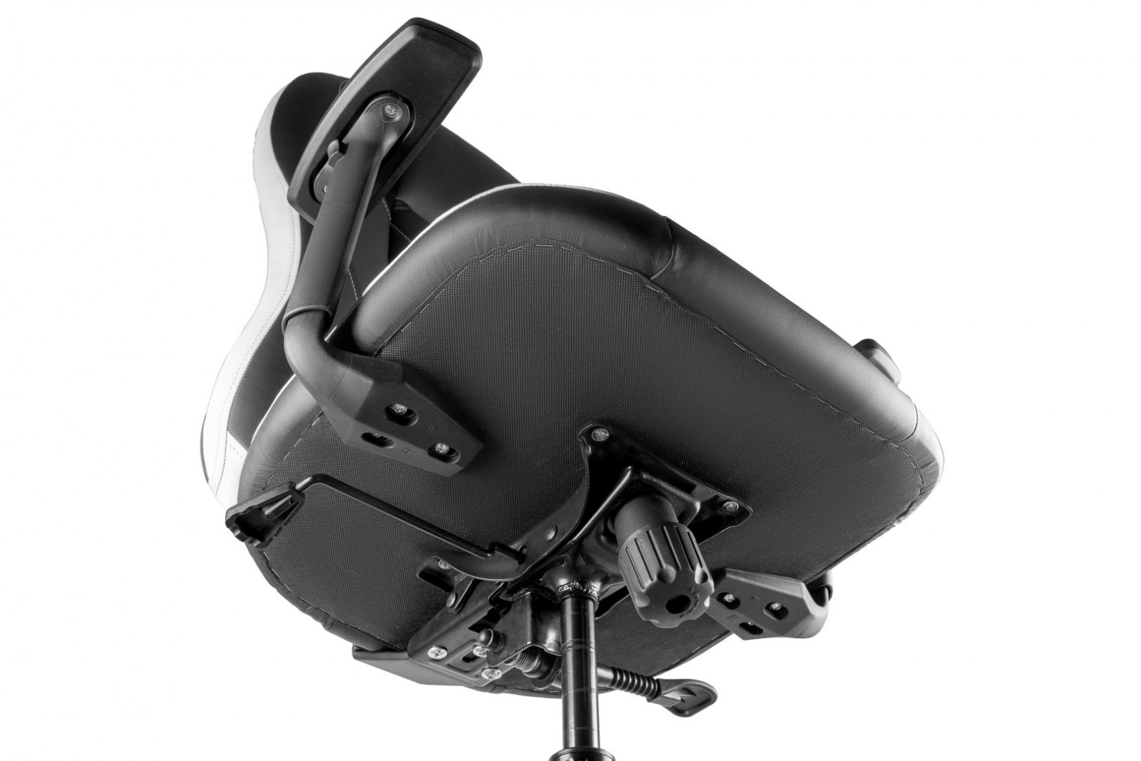Кресло геймерское BRS- Sportdrive Elite Black/White Arm_1D Synchro PA_designe BSDEsyn-04