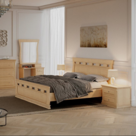Кровать деревянная односпальная GNM- Ладья 