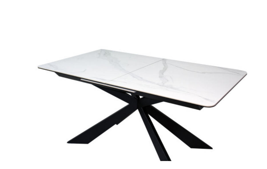 Стол обеденный модерн super premium ceramic  Evro- Oregon White Gloss Ceramic матова керамика ZH01 T7065