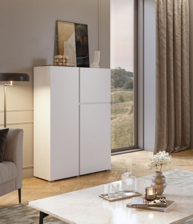 Комод на 3 двери Helvetia ASYMETRIC 2497OA46 (белый)