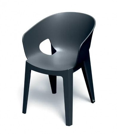 Кресло уличное обеденное VLL- FERNE Premo (антрацит, серый)