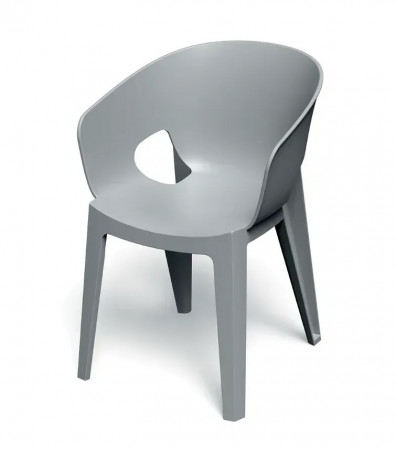 Кресло уличное обеденное VLL- FERNE Premo (антрацит, серый)