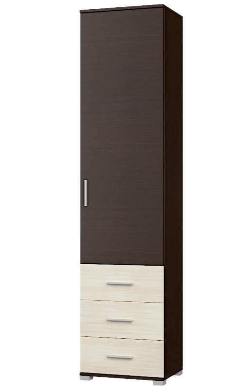 Спальня (модульная) EVR- Бриз-1 венге темный + фасад дуб молочный