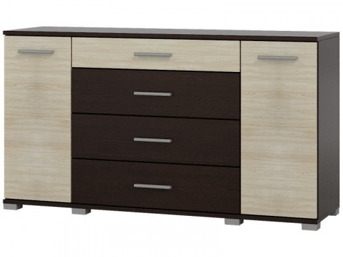 Спальня (модульная) EVR- Бриз-1 венге темный + фасад дуб молочный