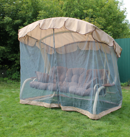 Тент с сеткой для садовой качели GG- Алания, ТС-022