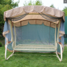 Тент с сеткой для садовой качели GG- Алания, ТС-022