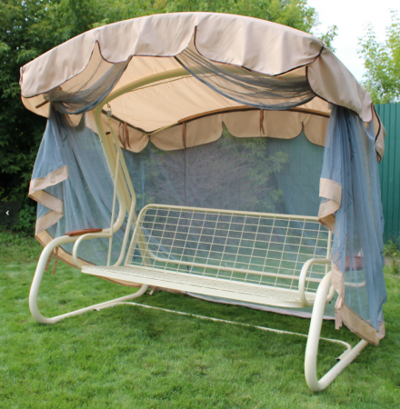Тент с сеткой для садовой качели GG- Алания, ТС-022