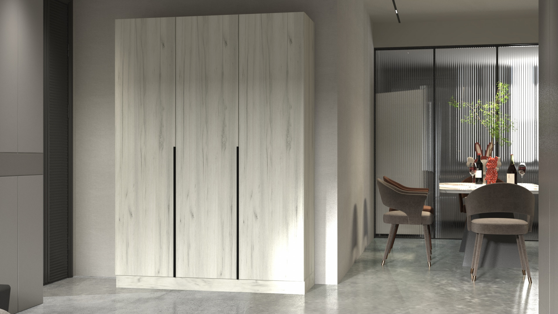 Шкаф на 3 двери ViA- Сити С-16