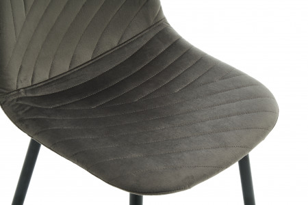 Стул обеденный BIO- Grace Ярис (велюр графитовый) 
