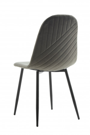 Стул обеденный BIO- Grace Ярис (велюр графитовый) 
