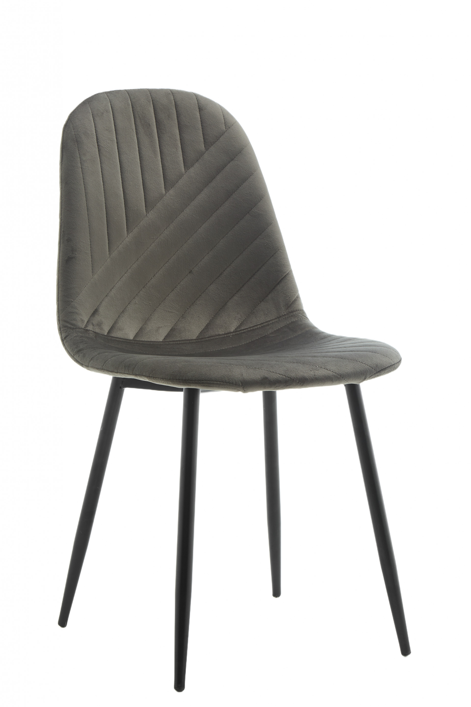 Стул обеденный BIO- Grace Ярис (велюр графитовый) 