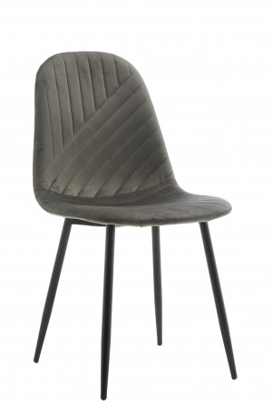Стул обеденный BIO- Grace Ярис (велюр графитовый) 