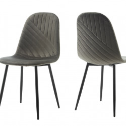 Стул обеденный BIO- Grace Ярис (велюр графитовый) 