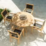 Стол из дерева Alexander Rose TEA- ROBLE BENGAL FOLDING TABLE 1.30M Ø
