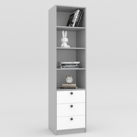 Шкаф детский 195х50х42 см KOD- ШК-д-3ф (белый фасад)