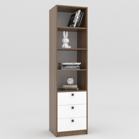 Шкаф детский 195х50х42 см KOD- ШК-д-3ф (белый фасад)