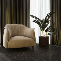 Дизайнерское кресло Mil- Nau 82х80х73см,Бежевый