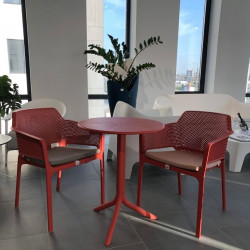 Комплект Nardi Outdoor стол SPRITZ 60 см + 2 кресла Net (красный) 