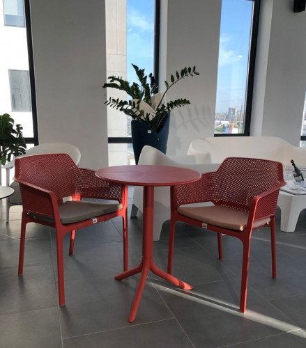 Комплект Nardi Outdoor стол SPRITZ 60 см + 2 кресла Net (красный) 