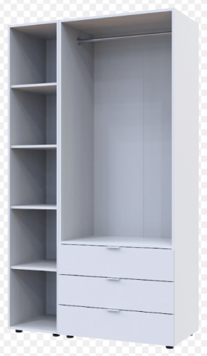 Комплект с этажеркой DRS- Гелар (115,7x49,5x203,4 см) 2 ДСП   
