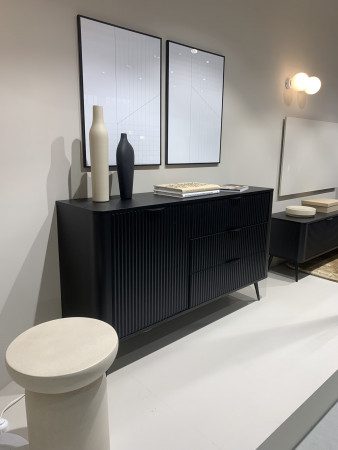 Комод 1-дверный с 3 ящиками, Perfect Home Ланте / Lante 1D3S/138, Черный