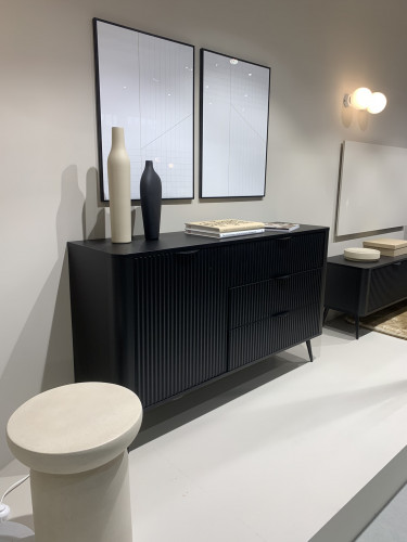 Комод 1-дверный с 3 ящиками, Perfect Home Ланте / Lante 1D3S/138, Черный