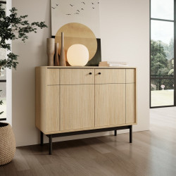 Комод Perfect Home Джапанди / Japandi K104 2-дверный Дуб линеа