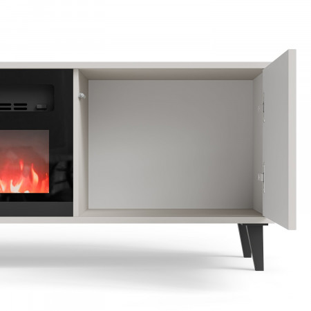 Тумба РТВ HALMAR RANDOM 2 RTV-180K с камином кашемир-орех