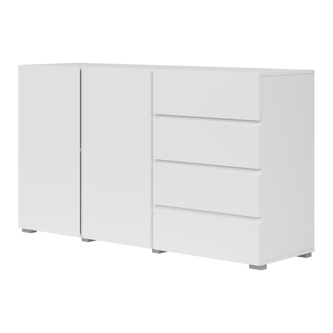 Комод на 2 двери и 4 ящика Helvetia ASYMETRIC 24N0OA42 (белый)