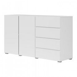 Комод на 2 двери и 4 ящика Helvetia ASYMETRIC 24N0OA42 (белый)