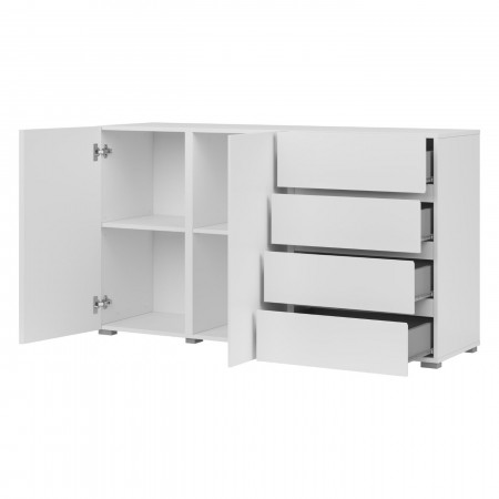 Комод на 2 двери и 4 ящика Helvetia ASYMETRIC 24N0OA42 (белый)