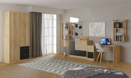 Полка навесная Forte COXIM CXMR711 (дуб Маувелла)