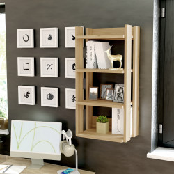 Полка навесная Forte COXIM CXMR711 (дуб Маувелла)