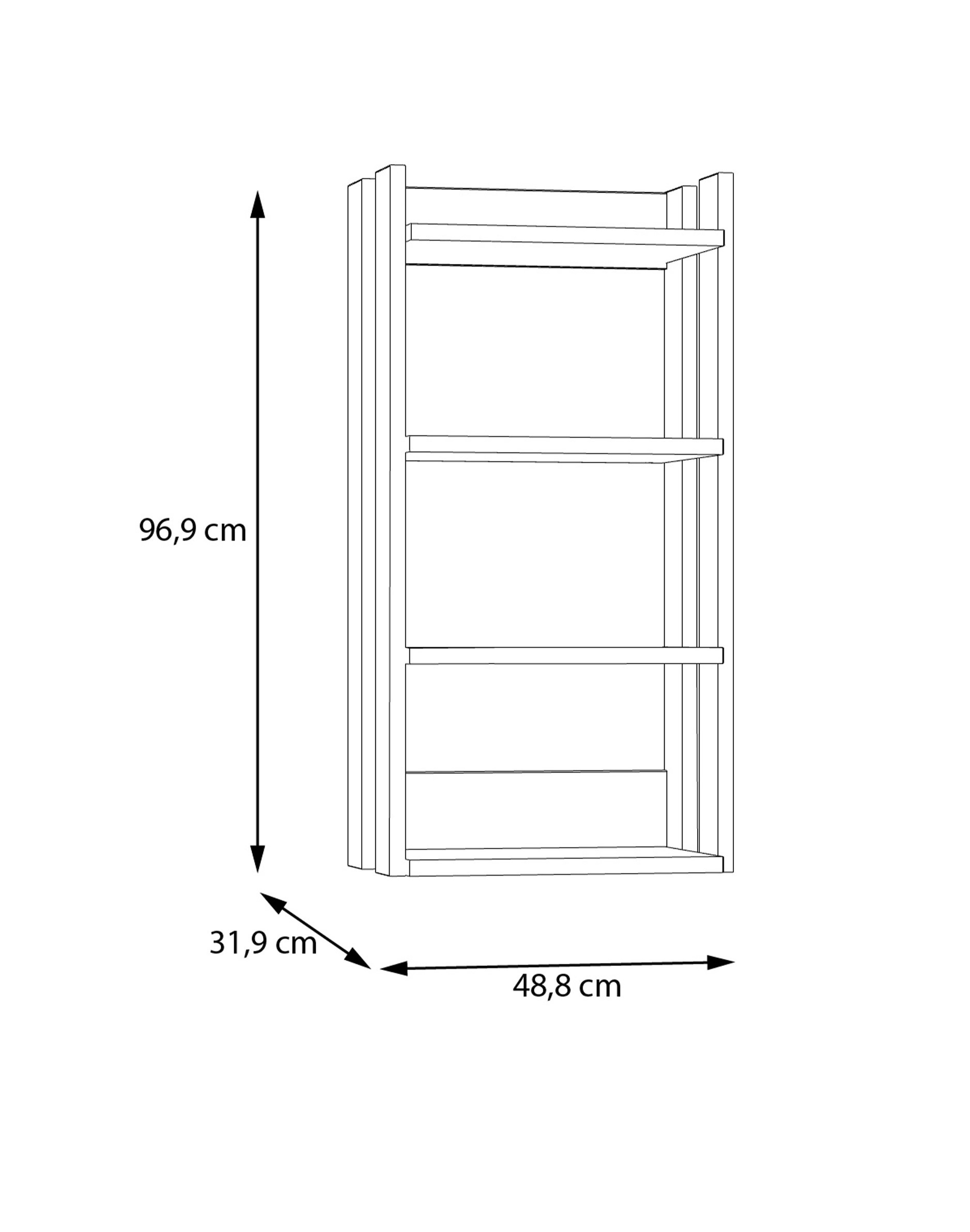 Полка навесная Forte COXIM CXMR711 (дуб Маувелла)