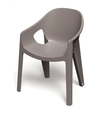 Лаунж-кресло уличное VLL- FERNE Premo (кремовый, коричневый, мятный)